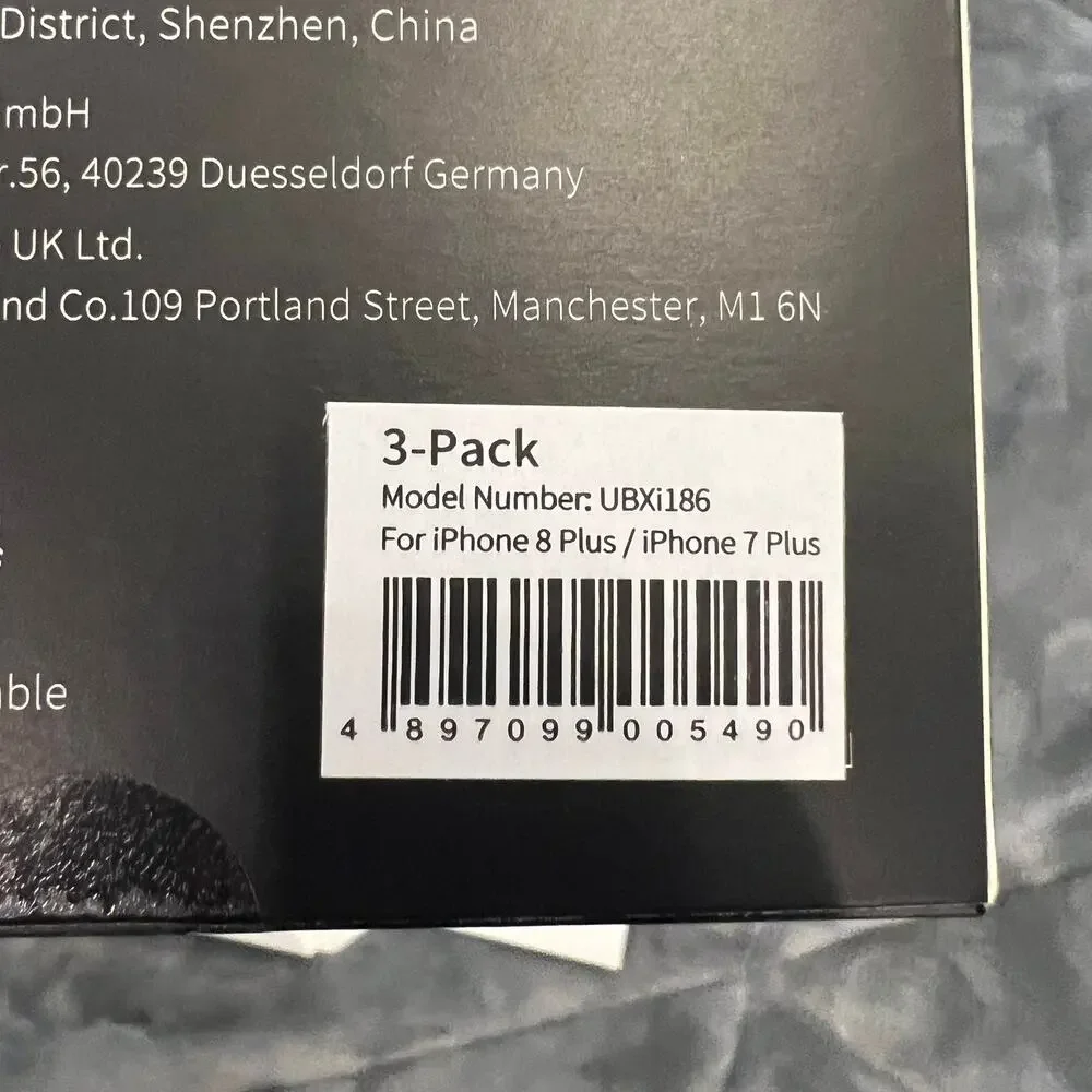 Unbreakable tempered glass screen protectors - two 2 iphone 8 plus / 7 plus